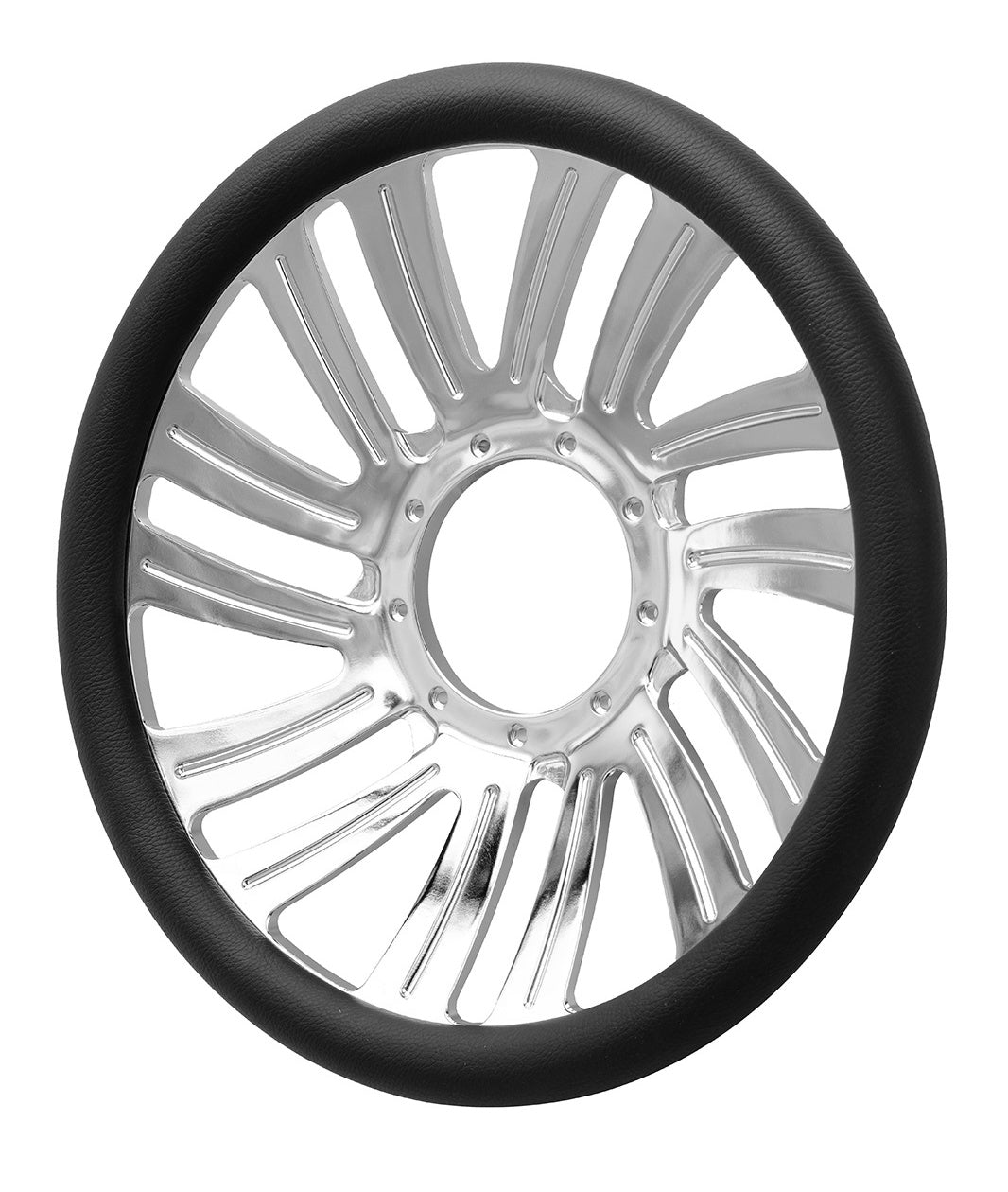 14＂ Billet Steering Wheel， ＂GUILLOTINE＂，w/o Leather Wrap