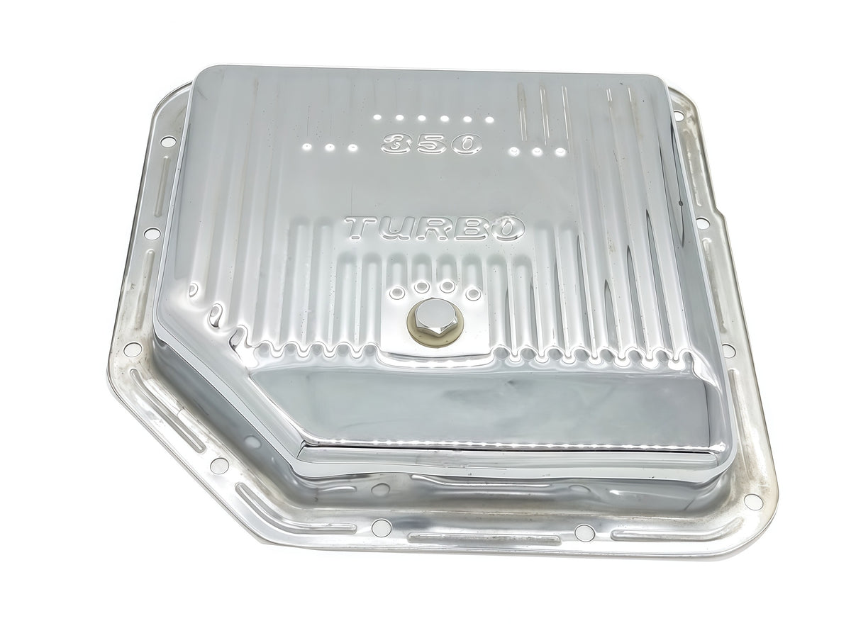 Steel GM Turbo 350 Stock Hight/3.5＂ Deep Finned  Transmission Pan