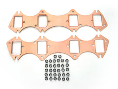 58-65 BBF 352-390 Copper Seal Exhaust Gasket， Rectangular Port 1.56“ X 2.32“