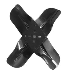 Four Blade Racing Fan， Steel， Black Powder Coat