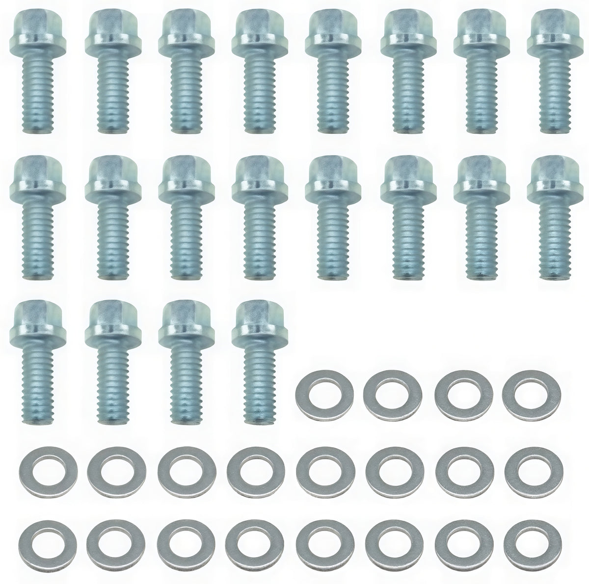 Ford 390 & Chrysler V8 Oill Pan Hardware Kits， Hex Head Bolts 5/16“-18 X 3/4“ (20 Pcs)