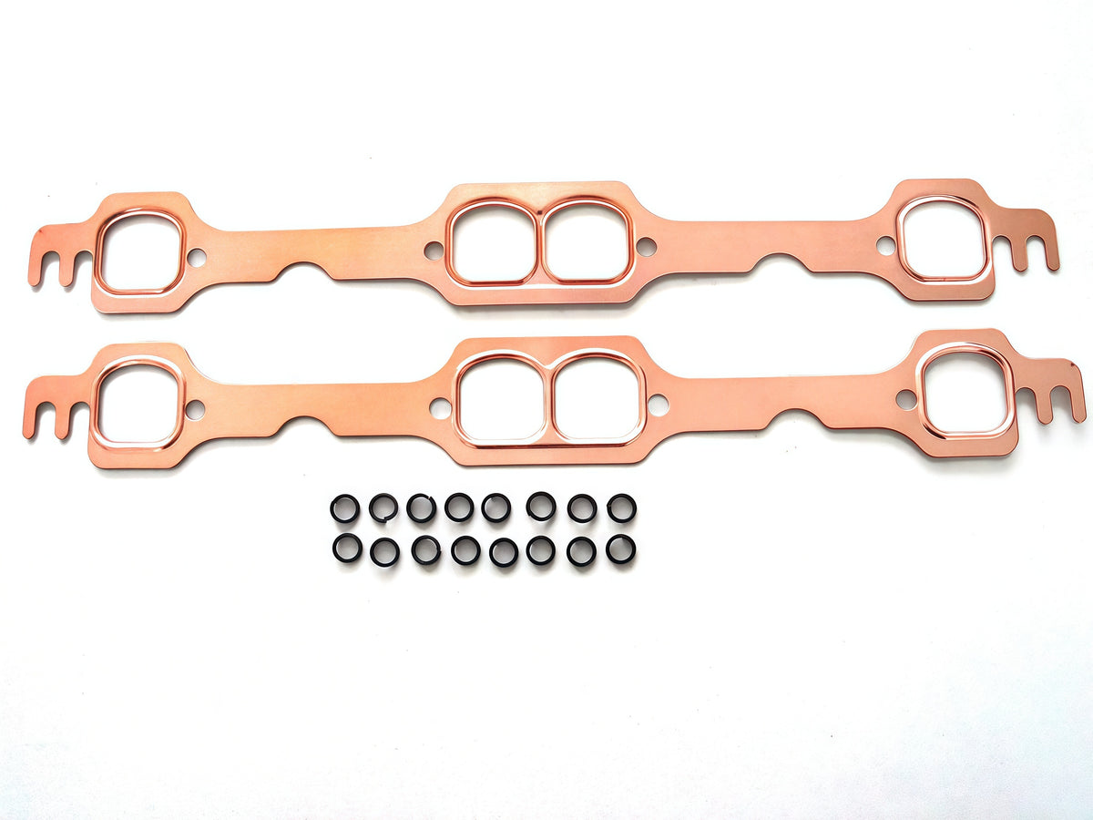 92-97 SBC Copper Seal Exhaust Gasket LT1 LT4 D Shape Port 1.52“ X 1.51“