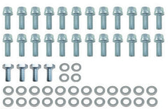 BBC Oil Pan Harware Kits， Hex Head Bolts 5/16“-18 x 1/2“ (24 Pcs) & 1/4“-20 x 1/2“ (4 Pcs)