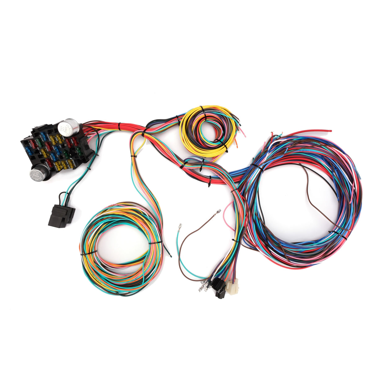 Universal Extra long Wires 21 Circuit Wiring Harness Hotrod For Chevy Mopar Ford