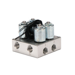 1/4＂/3/8＂ NPT Two/Four Solenoid Air Valve Manifold，Air Ride Suspension Air Bags