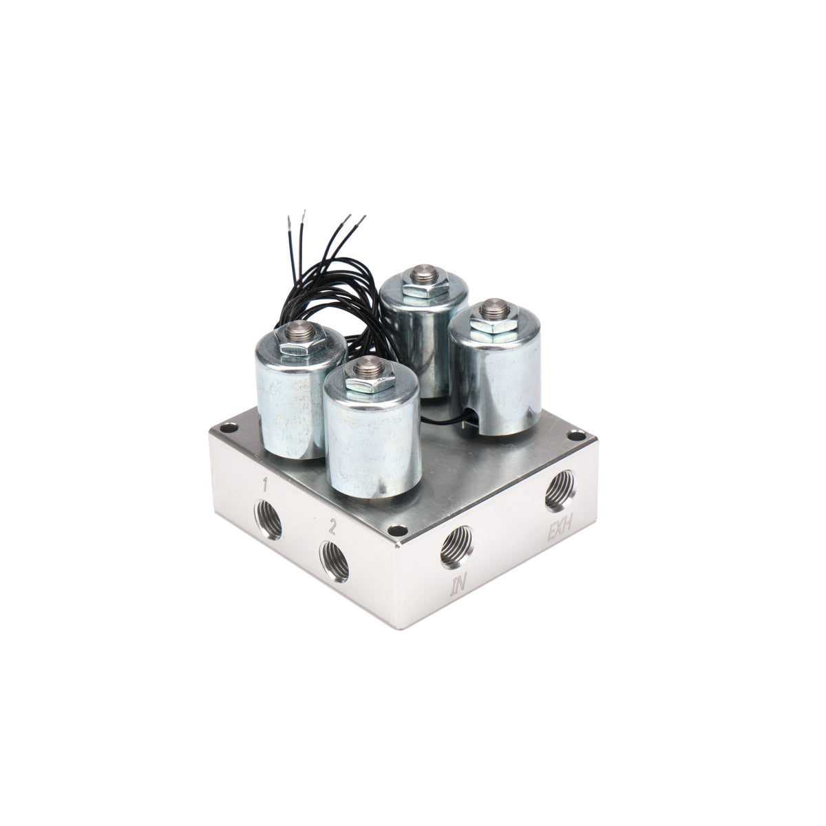 1/4"/3/8" NPT Two/Four Solenoid Air Valve Manifold,Air Ride Suspension Air Bags