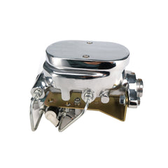 Universal Chrome Flat Top Master Cylinders w/ Bottom Mount Disc/Disc Proportioning Valves