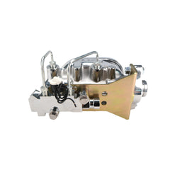 Universal Chrome Flat Top Master Cylinders w/ Bottom Mount Disc/Disc Proportioning Valves
