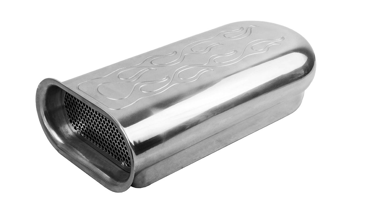 Aluminum Flame Hilborn Style Hood Scoop for Dual Quad Carbs