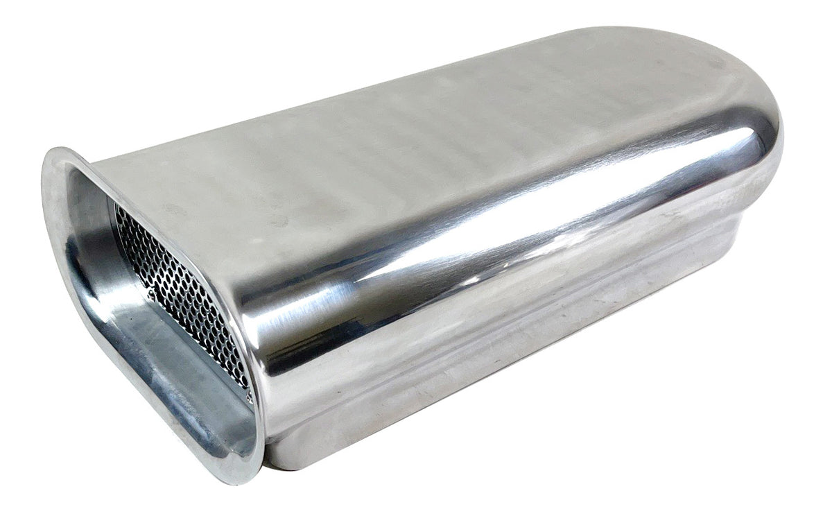 Aluminum Smooth Hilborn Style Hood Scoop for Dual Quad Carbs