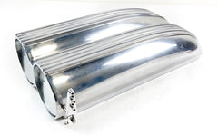 Aluminum Shotgun Double Barrel Intake Hood Scoop Full Finned Dual Carb Setup