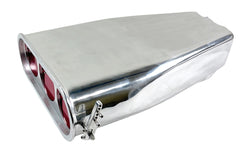 Aluminum Smooth Street Hood Scoop Single or Dual Quad Reversible Round Flaps