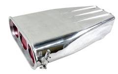 Aluminum Finned Street Hood Scoop Single or Dual Quad Reversible Round Flaps