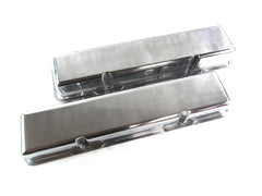 Tall/Short Aluminum Smooth Valve Cover 1958-86 SBC With Hole/Without Hole