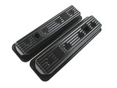 Tall/Short Aluminum Ball Milled Valve Cover 1987-97 SBC 305-350 Center Bolt w/ Hole