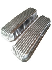 Tall Nostalgic Aluminum Fully Finned Valve Cover 1965-95 BBC 396-502 With Hole/Without Hole