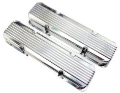 1958-87 SBC Fabricated Tall Aluminum Finned Valve Cover With Hole/Without Hole