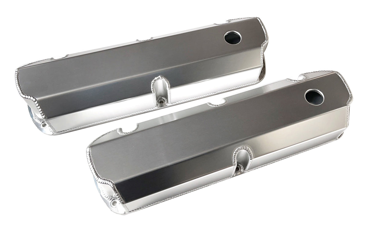 SBF Fabricated Tall Aluminum Valve Cover Short Bolts With Hole/Without Hole