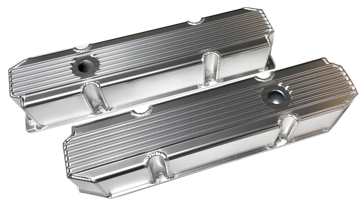 Big Block Chrysler Fabricated Aluminum  Finned Valve Cover With Hole/Without Hole