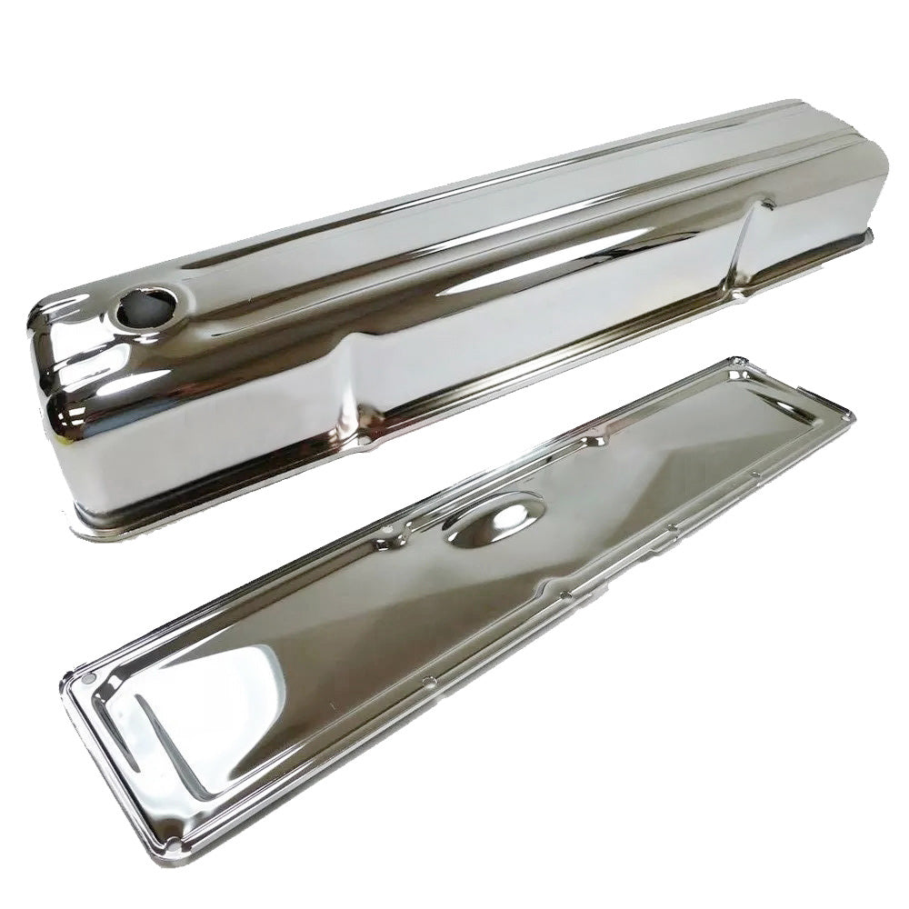 1952-62 Chevy 235 Straight 6 Cylinder Valve Cover w/ Side Plate， Chrome