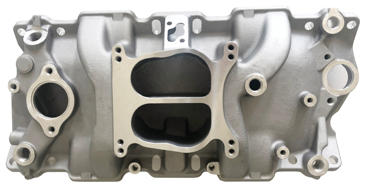1957-95 Chevy SBC 350 Holeshot Dual Plane Non-Egr Intake Manifold，Idle-5500 RPM