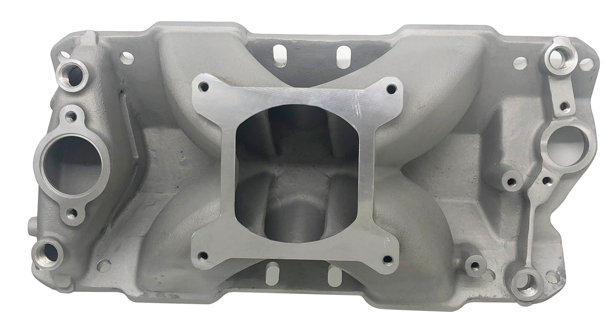 1957-95 Chevy SBC 350 Shootout High Rise Single Plane Intake Manifold，3000-7500 RPM