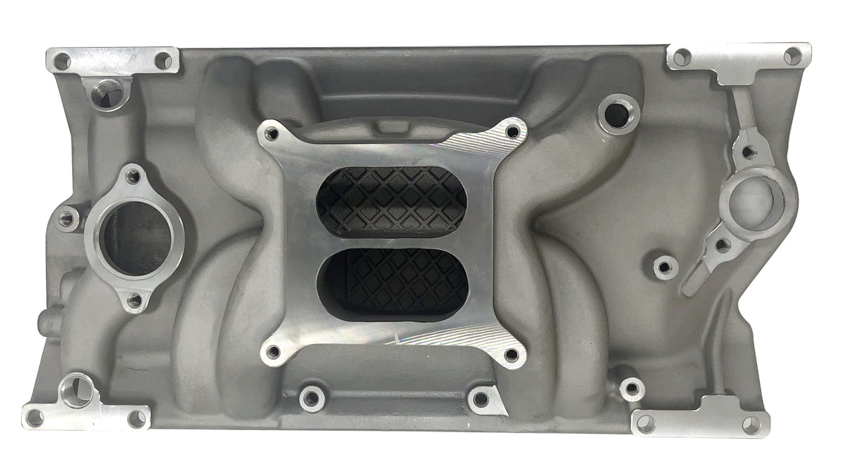 1996-Up Chevy SBC 262-400 Vortec Dual Plane Intake Manifold， Idle-5500 RPM
