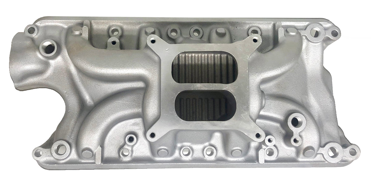Ford SB 260-302W Windsor Qualifier Dual Plane Intake Manifold，1500-6500 RPM