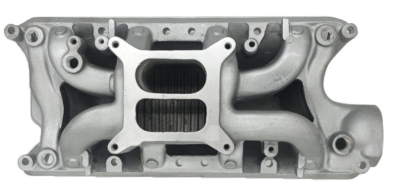 Ford SB 260-302W Windsor Eliminator Non-Erg Dual Plane Intake Manifold， 1500-6500 RPM