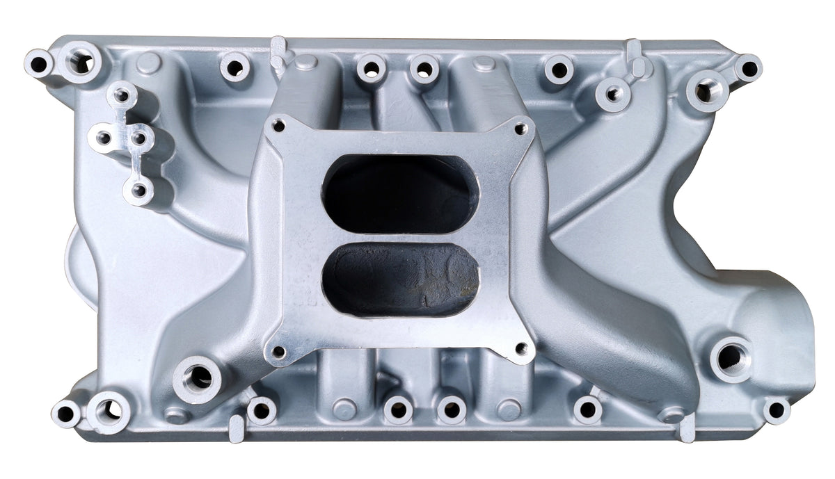 Ford SB 351W Windsor Qualifier Non-Erg Dual Plane Intake Manifold，1500-6500 RPM