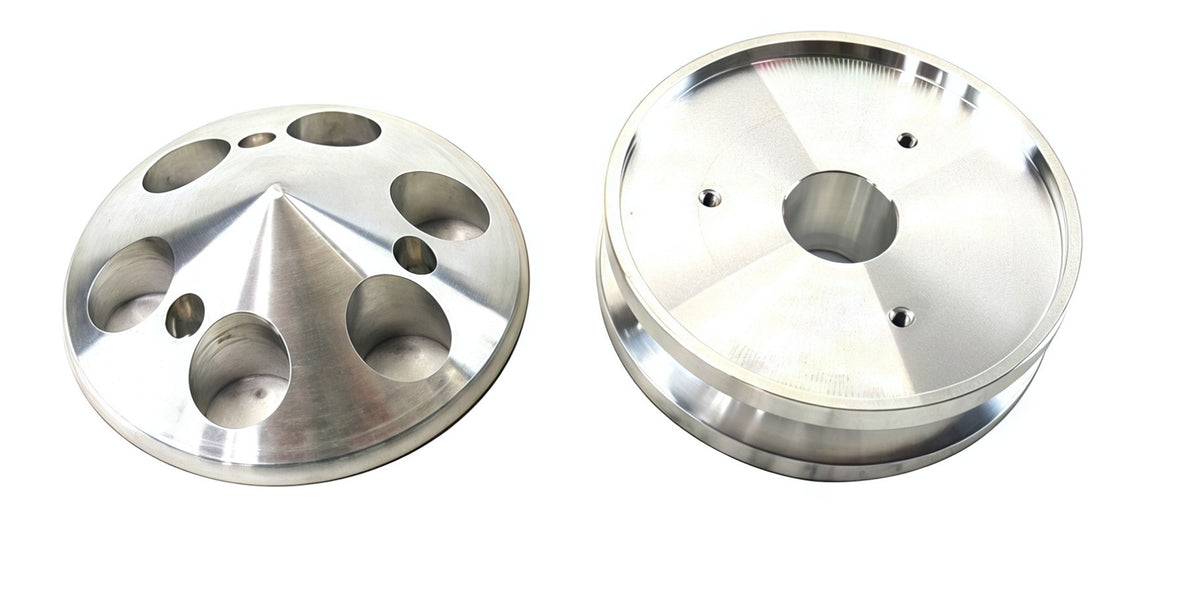 Aluminum Alternator Pulley SBC 283-350 Single Groove Plain