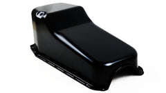 Steel Stock Oil Pan 1986-Up SB Chevy 283-350 Oil Pan - Passenger Side Dipstick