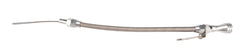 Universal Fit Oil Pan Dipstick Aluminum Handle w/ Stainless Steel Braided Hose w/ 1/4 NPT Fitting