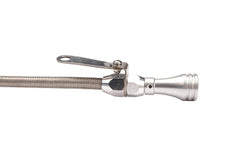 Universal Fit Oil Pan Dipstick Aluminum Handle w/ Stainless Steel Braided Hose w/ 1/4 NPT Fitting