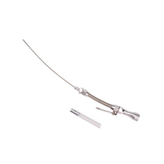 Engine Oil Pan Dipstick 1955-79 Small Block Chevy Aluminum Handle w/ Stainess Steel Braided Hose， 20-1/8＂