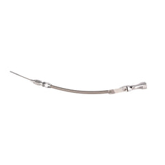 Engine Oil Pan Dipstick 1956-1990 Big Block Chevy Aluminum Handle w/ Stainess Steel Braided Hose
