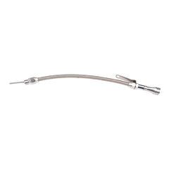 Engine Oil Pan Dipstick Ford 289-351W and 429-460  w/ Stainess Steel Braided Hose Screw-In Style