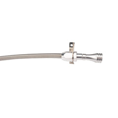 Chevrolet GM Turbo TH350 TH400 Firewall Mount Flexible Braided Transmission Dipstick