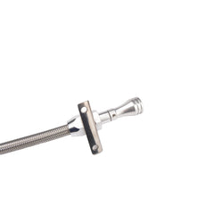 Chevrolet GM Turbo TH350 TH400 Firewall Mount Flexible Braided Transmission Dipstick