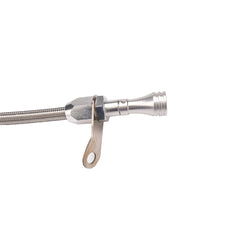 Chevy GM Turbo TH350 Bell Housing Mount Flexible Braided Transmission Dipstick