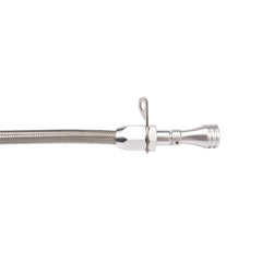 Chevy GM Turbo TH400 Bell Housing Mount Flexible Braided Transmission Dipstick