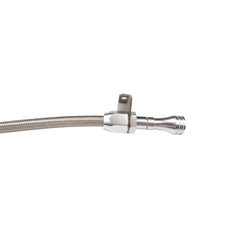 Chevrolet GM 700R4 Firewall Mount Flexible Braided Transmission Dipstick