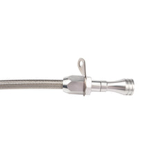 Chevy GM Turbo 700R4 Bell Housing Mount Flexible Braided Transmission Dipstick