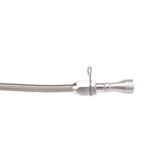 For Ford C6 Bell Housing Mount Flexible Braided Transmission Dipstick