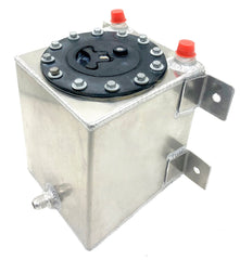 Aluminum Fuel Gas Tank Heavy Duty Street Racing 1 Gallon 7＂L x 6＂W x 8＂H