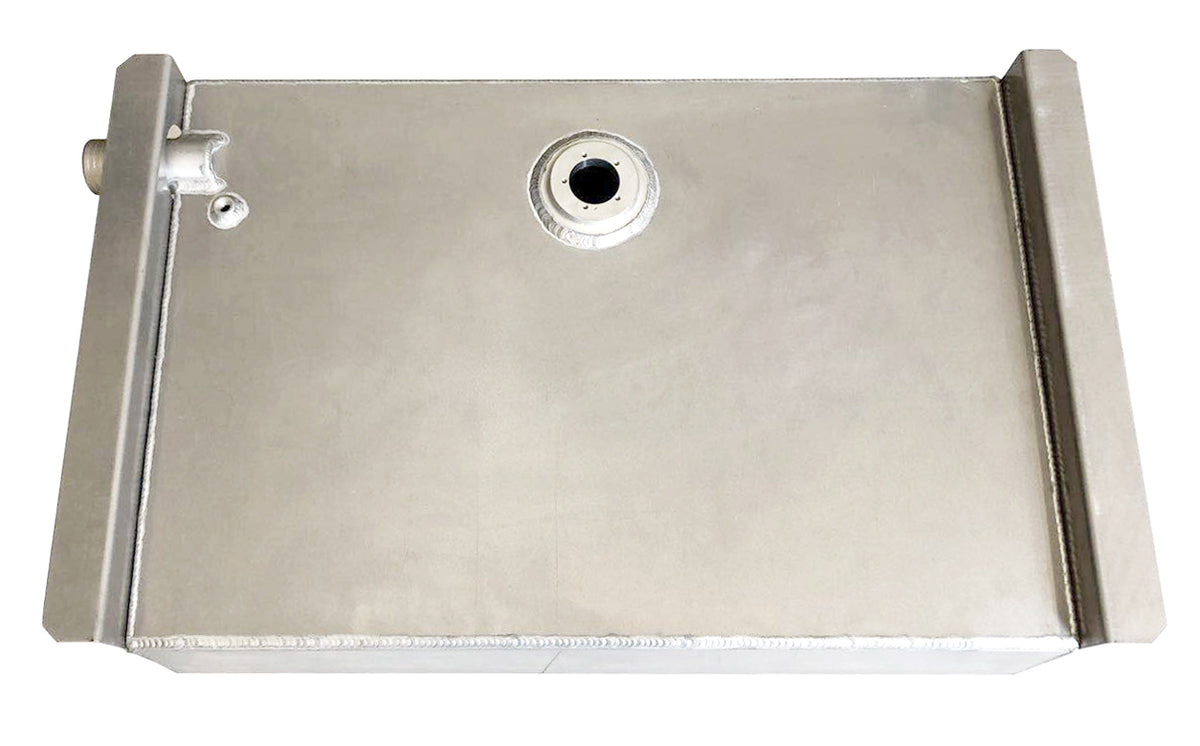 1962-67 Chevy II Nova Aluminum Fuel Tank， 16 Gallon
W: 30“， D: 10-1/4“ - 5-1/2“， L: 18.5“