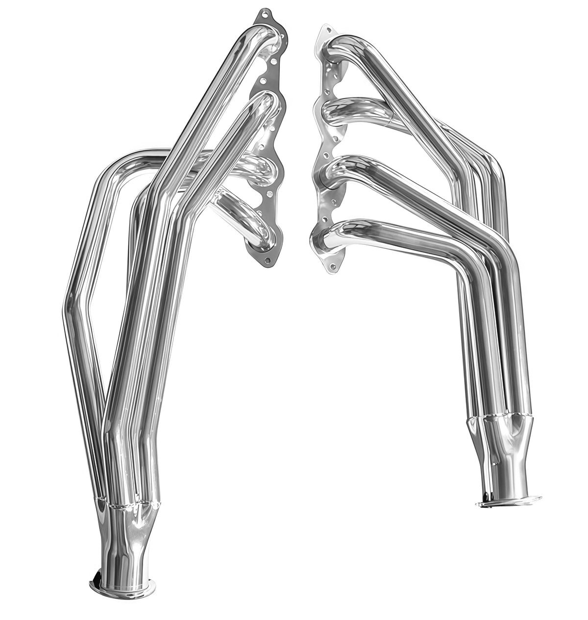 1955-57 Big Block Chevy 396-502 Chassis Mid-Length Headers， Round Port