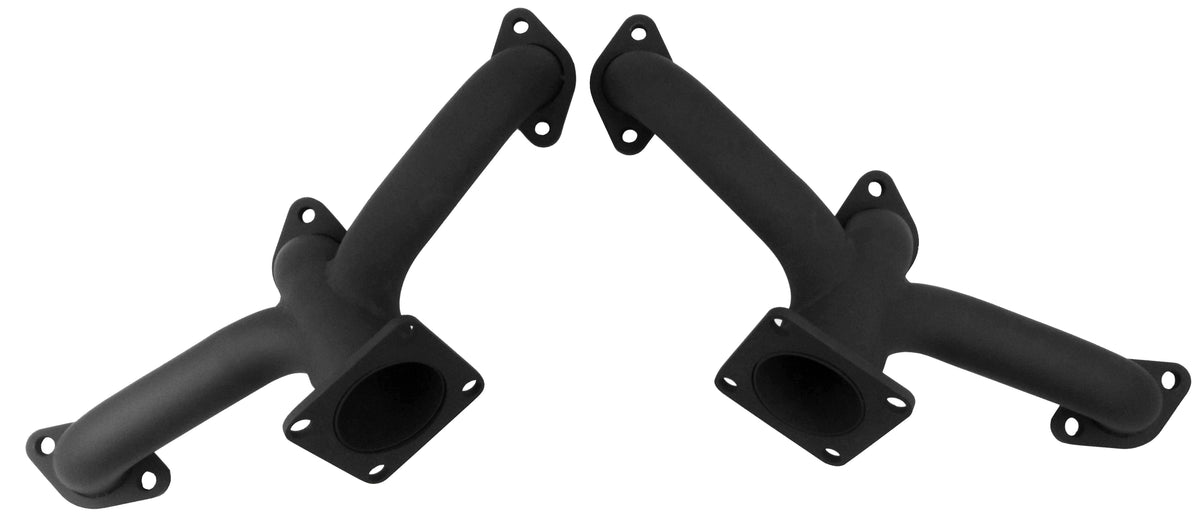 Universal Fit Flathead Ford V8 Block Hugger Shorty Headers， Round Port