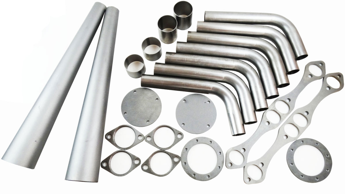 Small Block Chevy Lake Style Header Kit 3.5“ Inch Collector