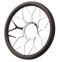 14＂ Billet Steering Wheel， ＂BLOSSOM＂，w/o Leather Wrap